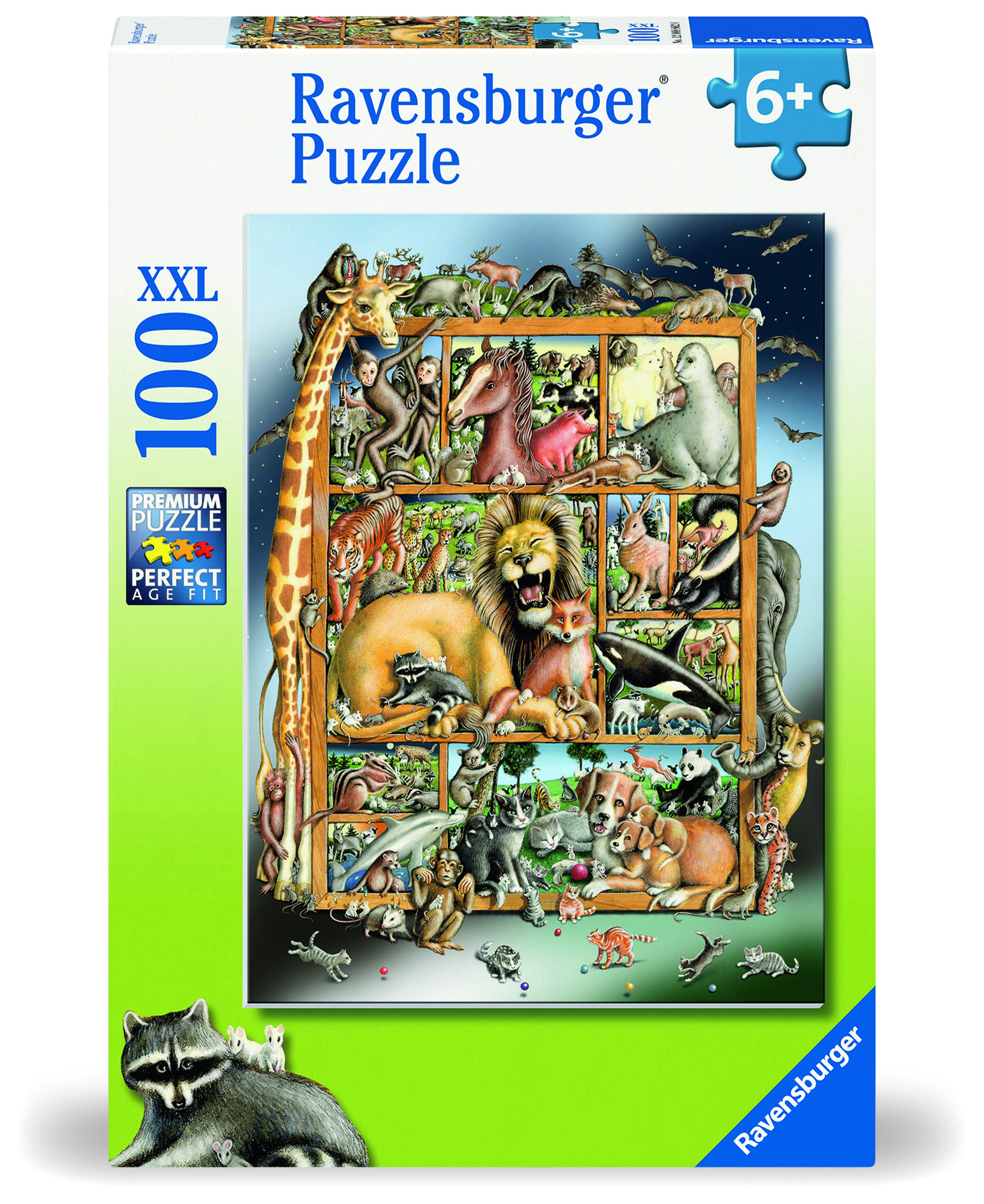 Ravensburger pusle 100 tk Loomad pildiraamil 1 Ravensburger pusle 100 tk Loomad pildiraamil