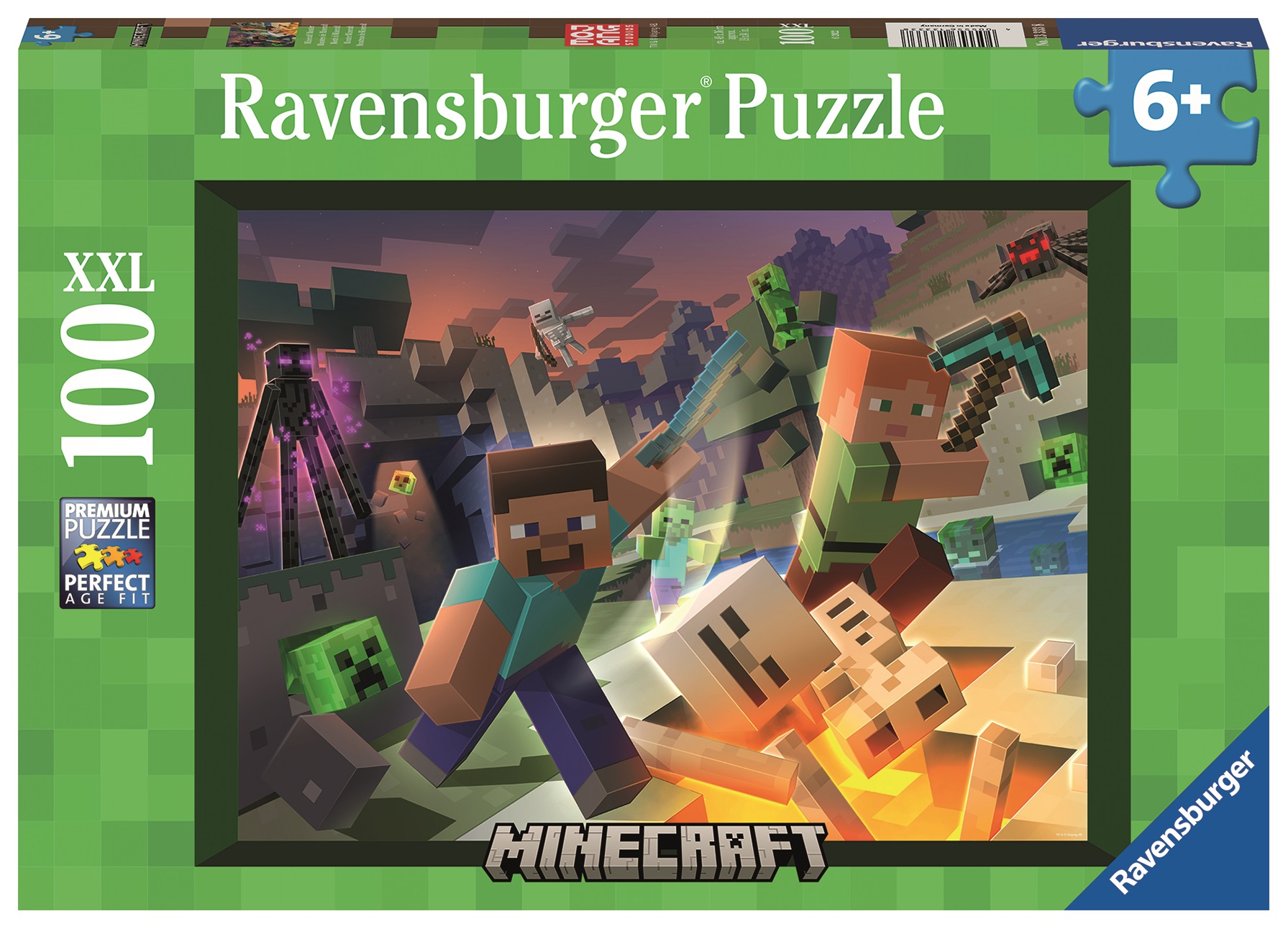 Ravensburger pusle 100 tk Minecrafti koletised 1 Ravensburger pusle 100 tk Minecrafti koletised