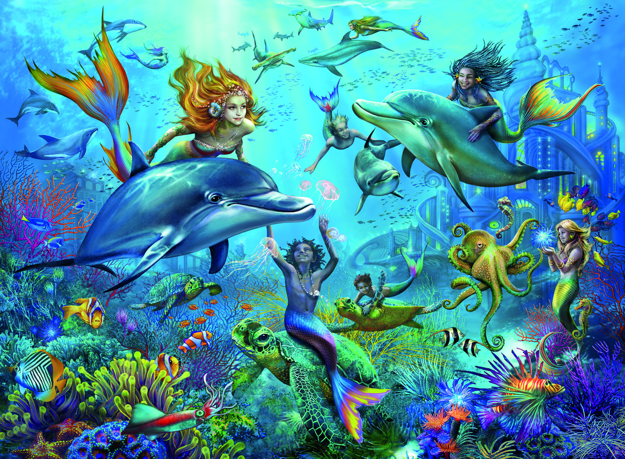 Ravensburger pusle 100 tk Veealune seiklus 2 Ravensburger pusle 100 tk Veealune seiklus - Image 2