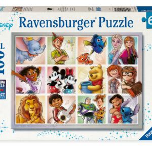 Ravensburger pusle 100 tk: tuntud Disney tegelased