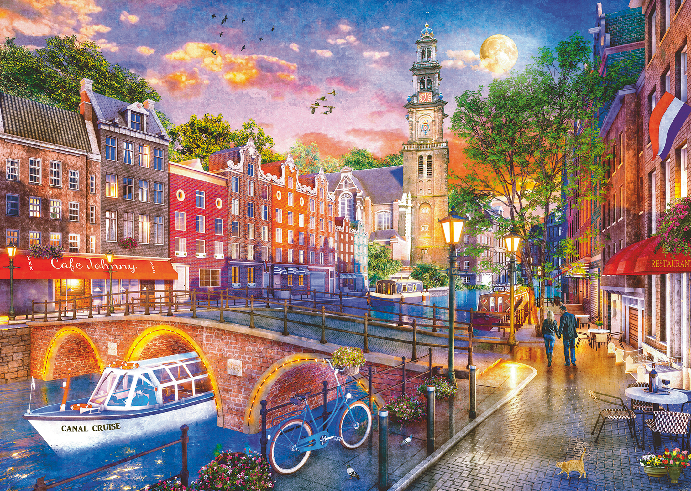 Ravensburger pusle 1000 tk: Amsterdam 2 Ravensburger pusle 1000 tk: Amsterdam - Image 2
