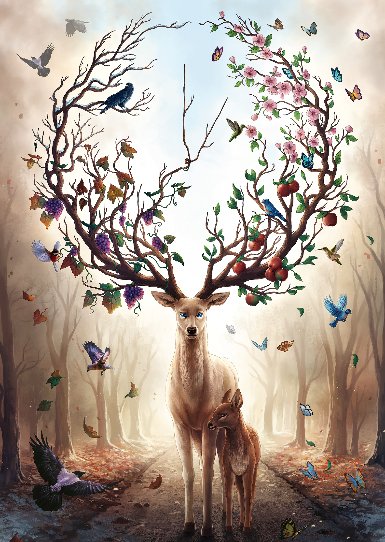 Ravensburger pusle 1000 tk Fantastiline hirv 2 Ravensburger pusle 1000 tk Fantastiline hirv - Image 2