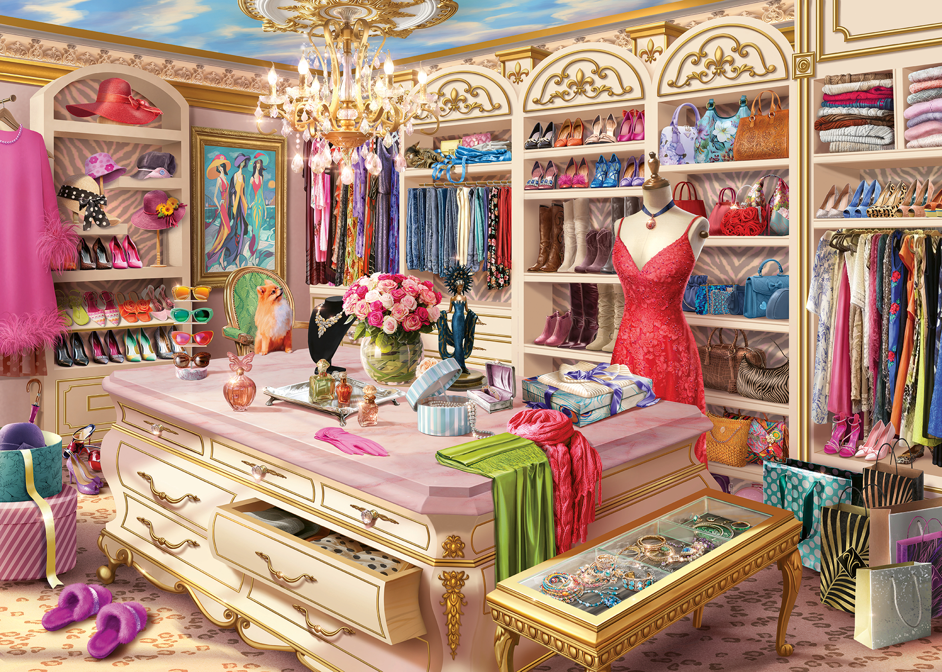 Ravensburger pusle 1000 tk Ihaldatud garderoob 2 Ravensburger pusle 1000 tk Ihaldatud garderoob - Image 2