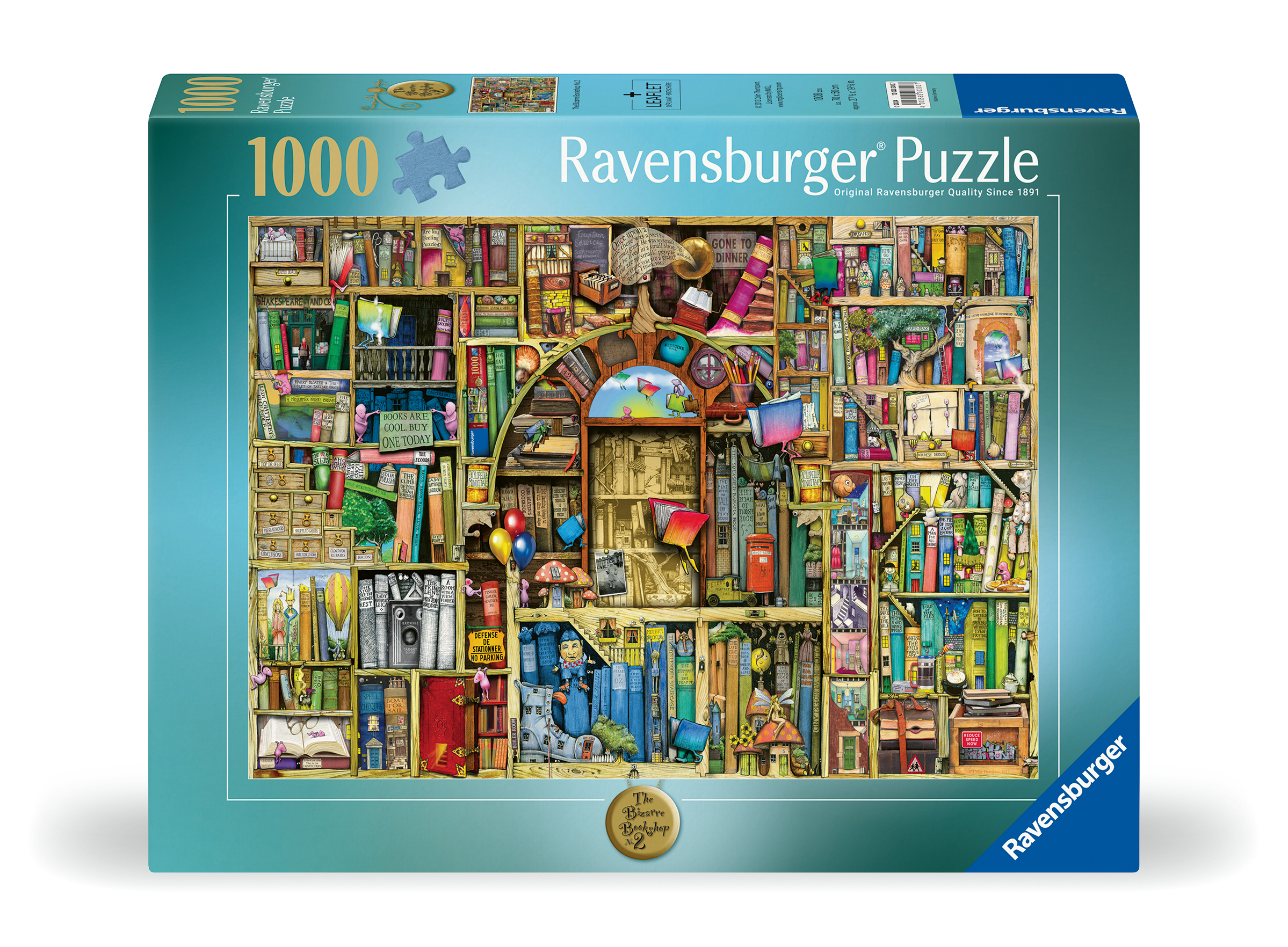 Ravensburger pusle 1000 tk Kummaline raamatupood 2 1 Ravensburger pusle 1000 tk Kummaline raamatupood 2