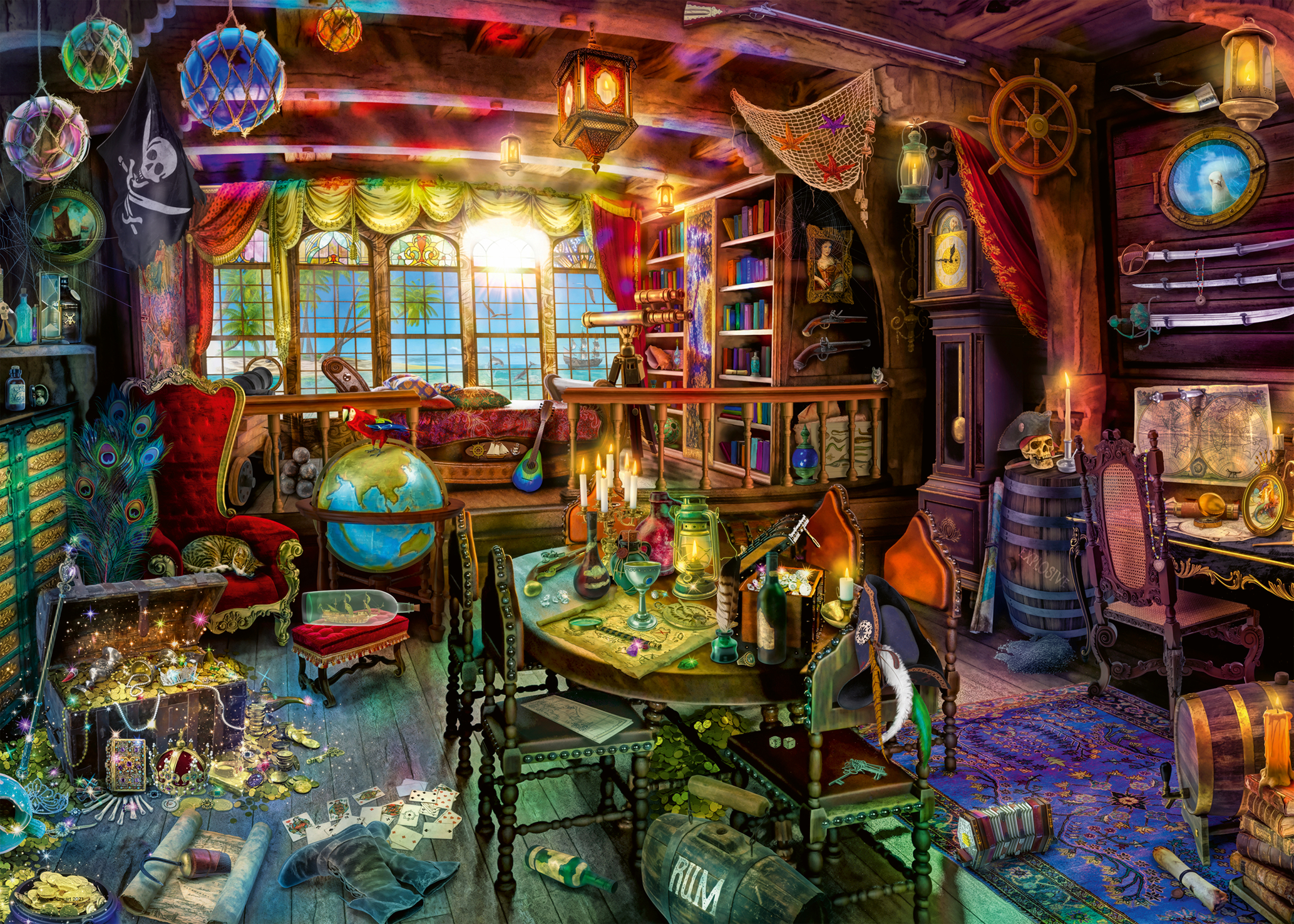 Ravensburger pusle 1000 tk Piraatide elu 2 Ravensburger pusle 1000 tk Piraatide elu - Image 2