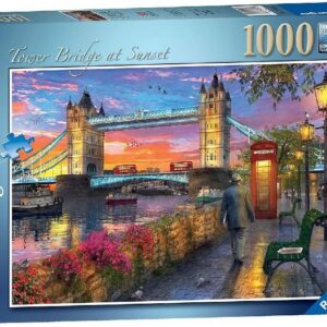 Ravensburger pusle 1000 tk Toweri sild päikeseloojangul