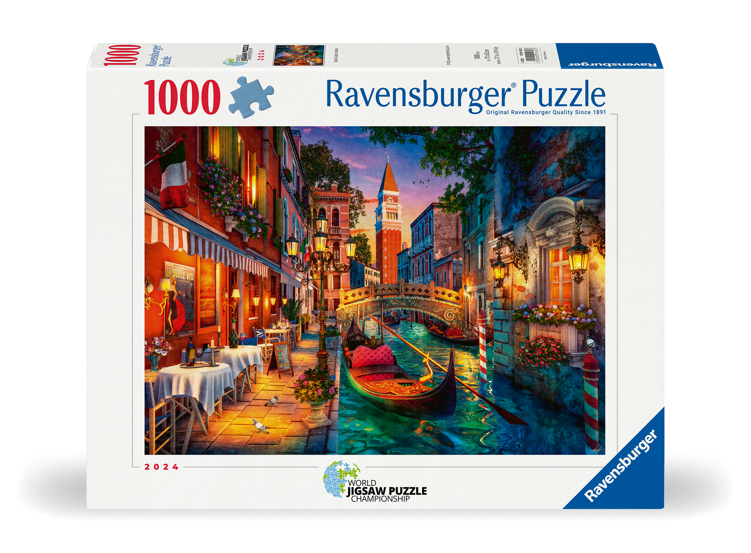 Ravensburger pusle 1000 tk: gondlisõit Veneetsias 1 Ravensburger pusle 1000 tk: gondlisõit Veneetsias