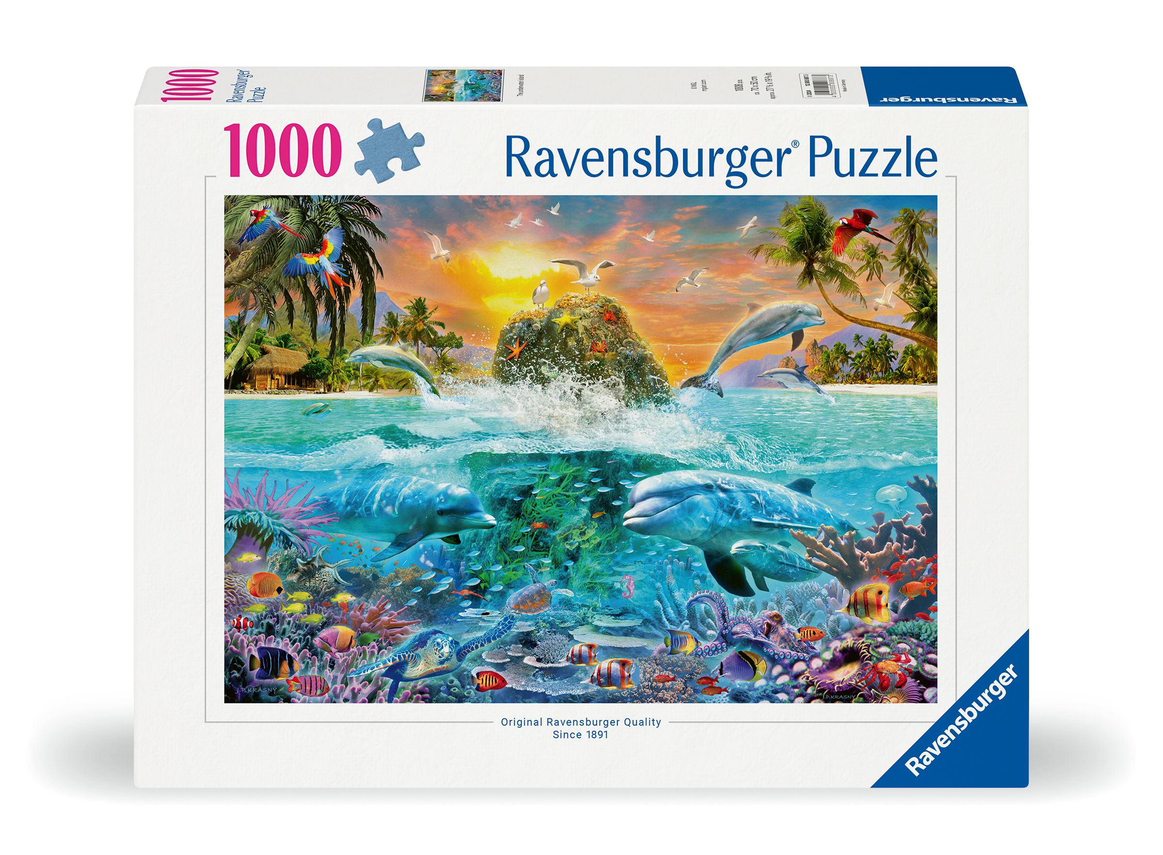 Ravensburger pusle 1000 tk: veealune saar 1 Ravensburger pusle 1000 tk: veealune saar