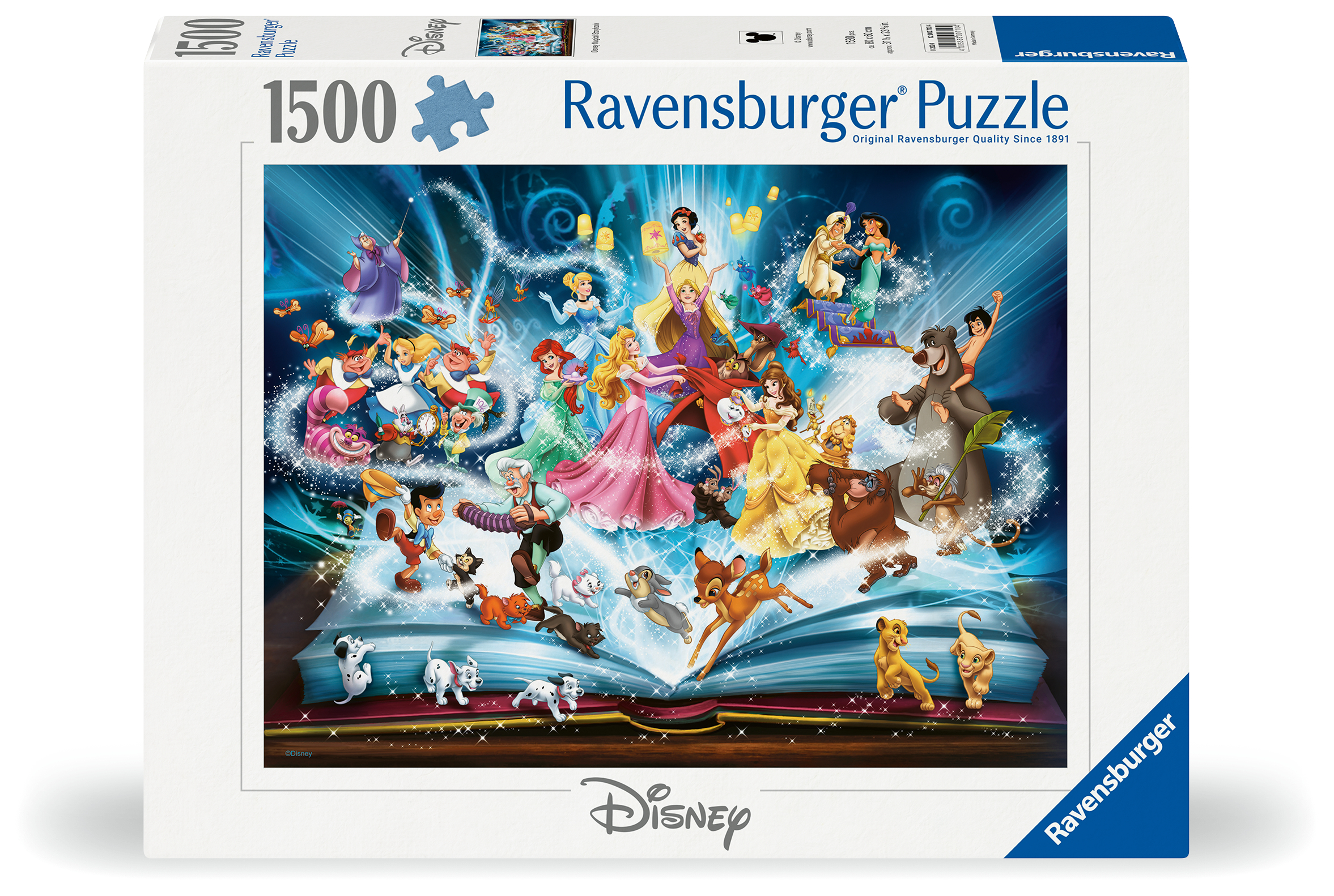 Ravensburger pusle 1500 tk Disney juturaamat 1 Ravensburger pusle 1500 tk Disney juturaamat