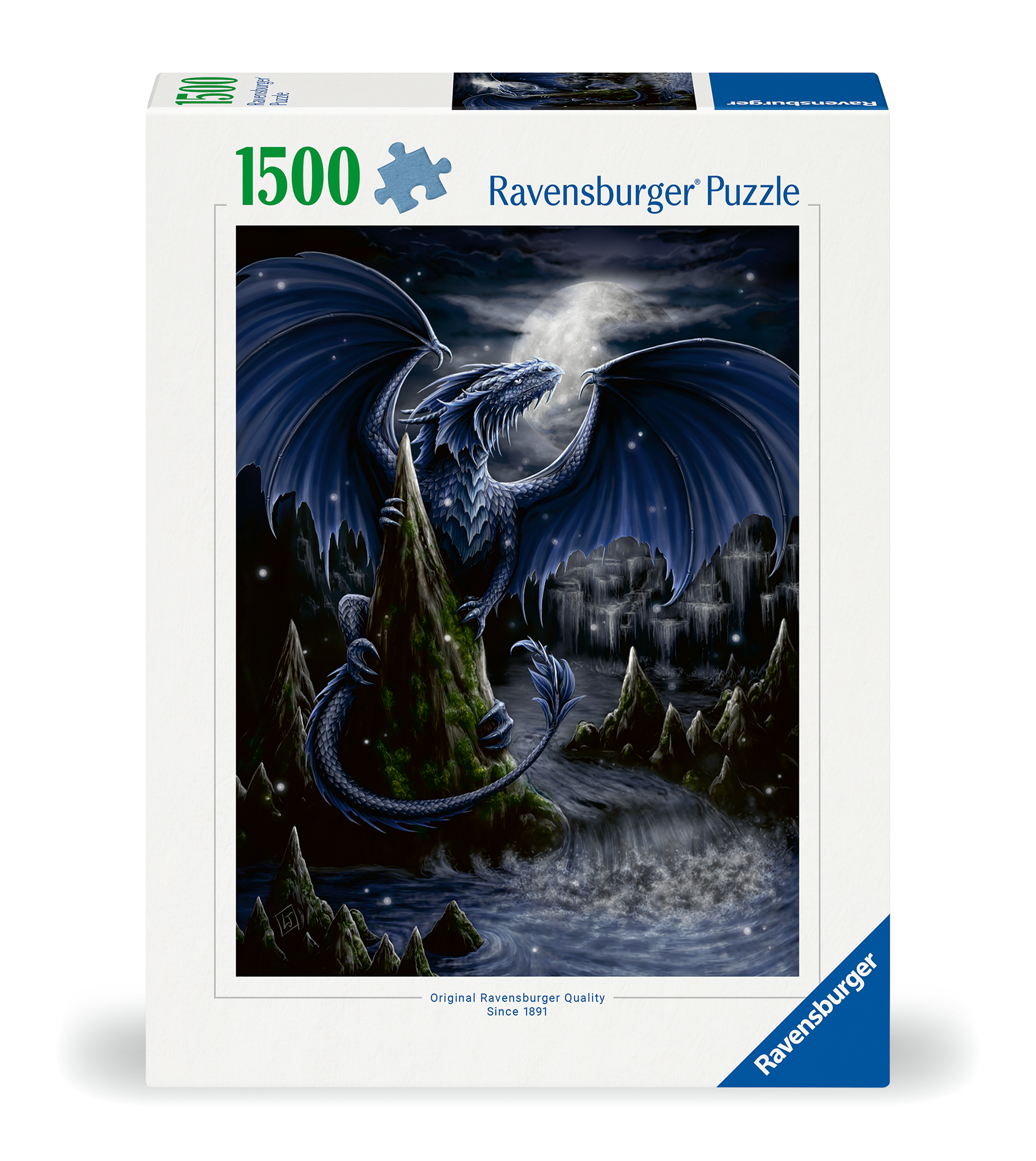Ravensburger pusle 1500 tk Must draakon 1 Ravensburger pusle 1500 tk Must draakon