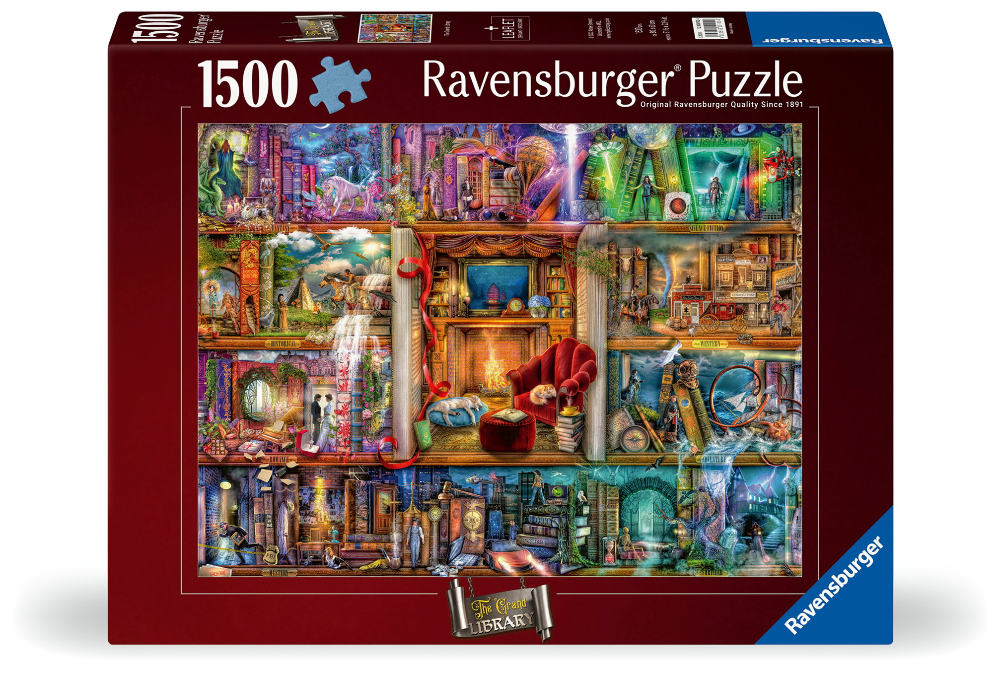 Ravensburger pusle 1500 tk Suur raamatukogu 1 Ravensburger pusle 1500 tk Suur raamatukogu