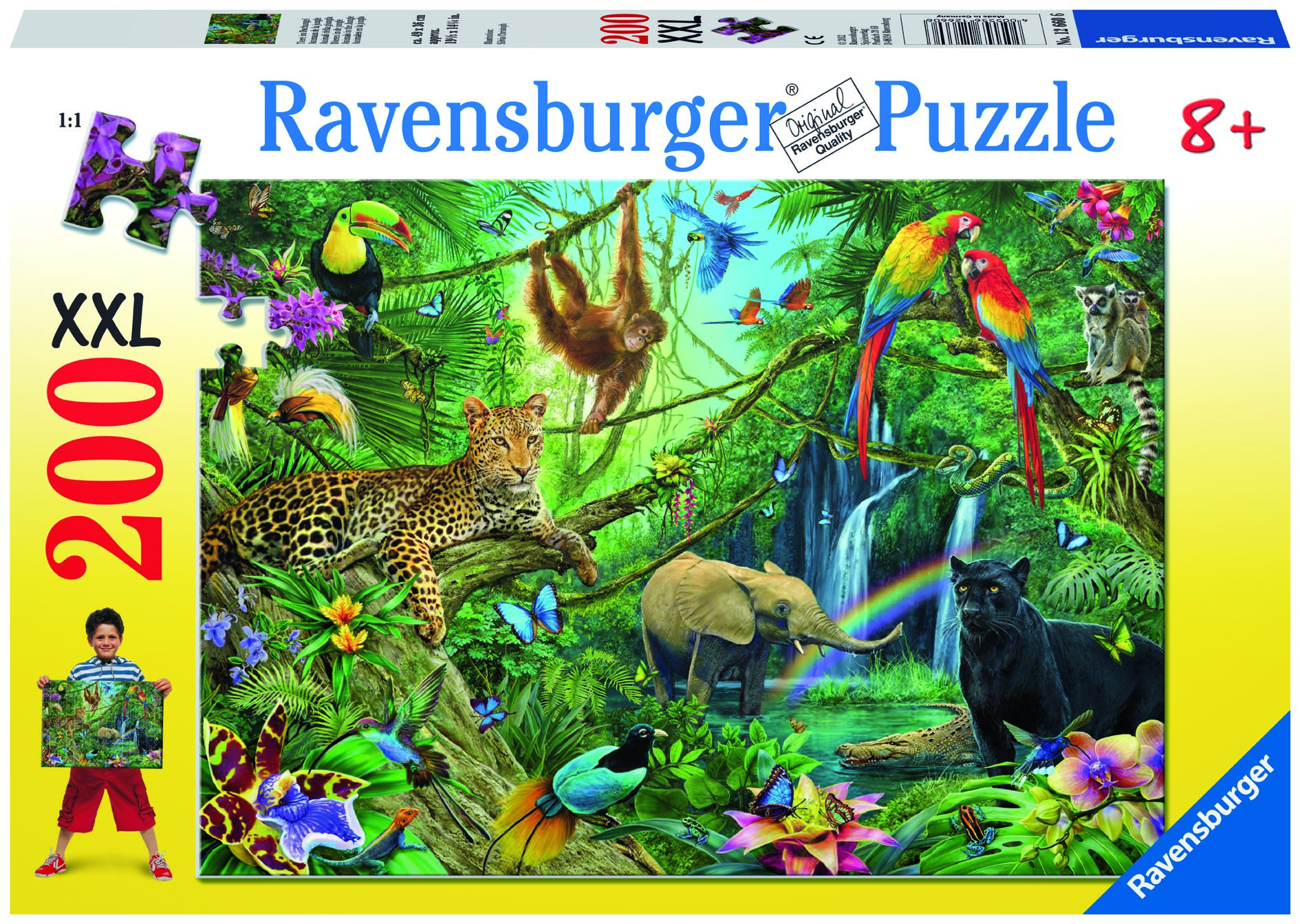 Ravensburger pusle 200 tk Dzungel 1 Ravensburger pusle 200 tk Dzungel