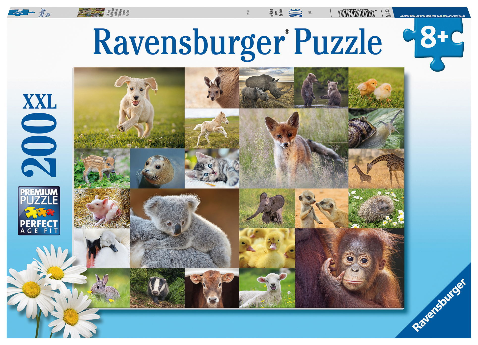 Ravensburger pusle 200 tk Loomalapsed 1 Ravensburger pusle 200 tk Loomalapsed