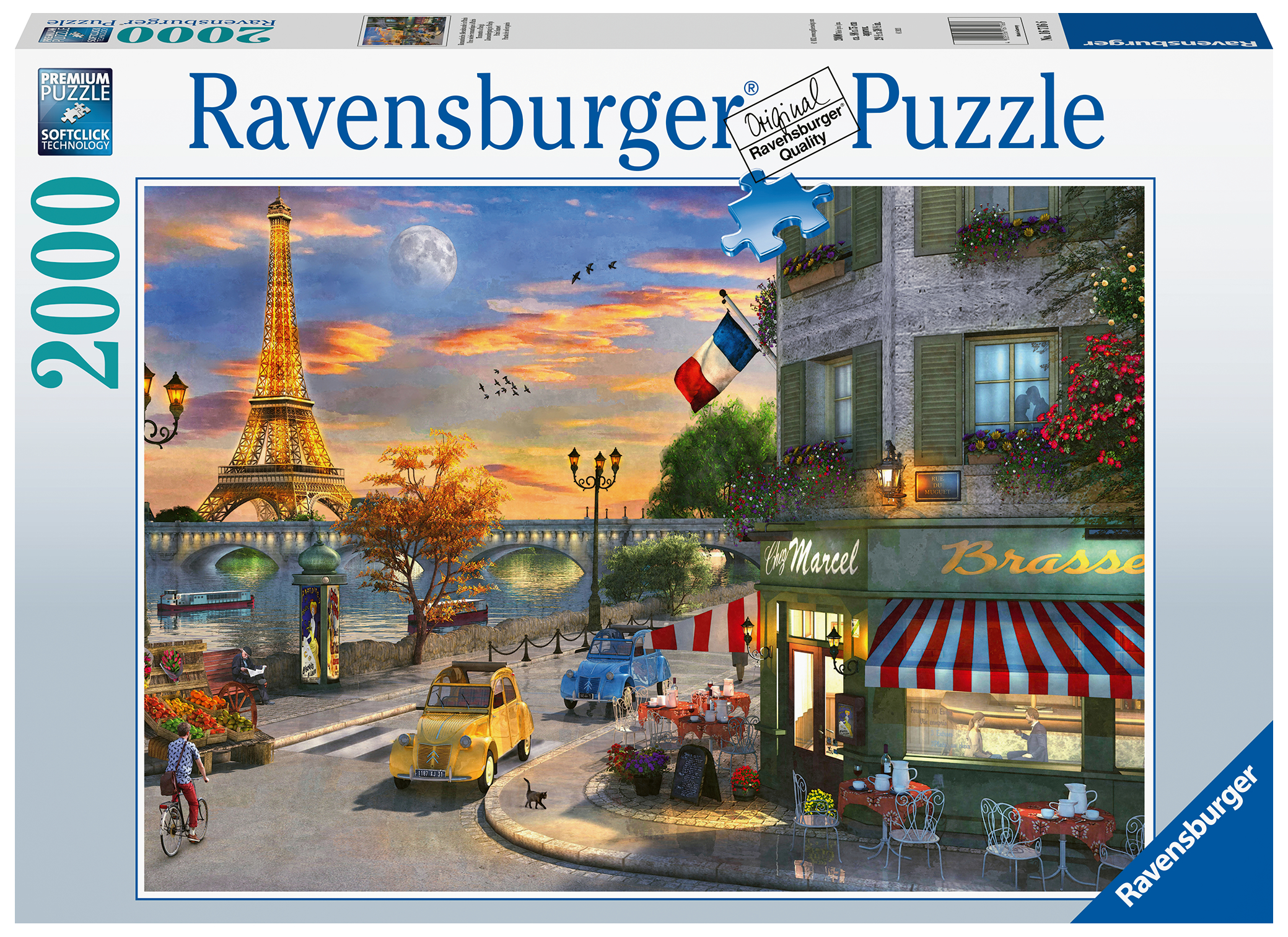 Ravensburger pusle 2000 tk Pariisi päikeseloojang 1 Ravensburger pusle 2000 tk Pariisi päikeseloojang