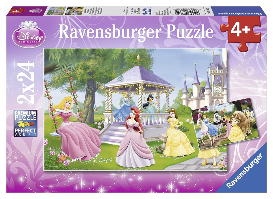 Ravensburger pusle 2x24 tk Disney Printsess 1 Ravensburger pusle 2x24 tk Disney Printsess