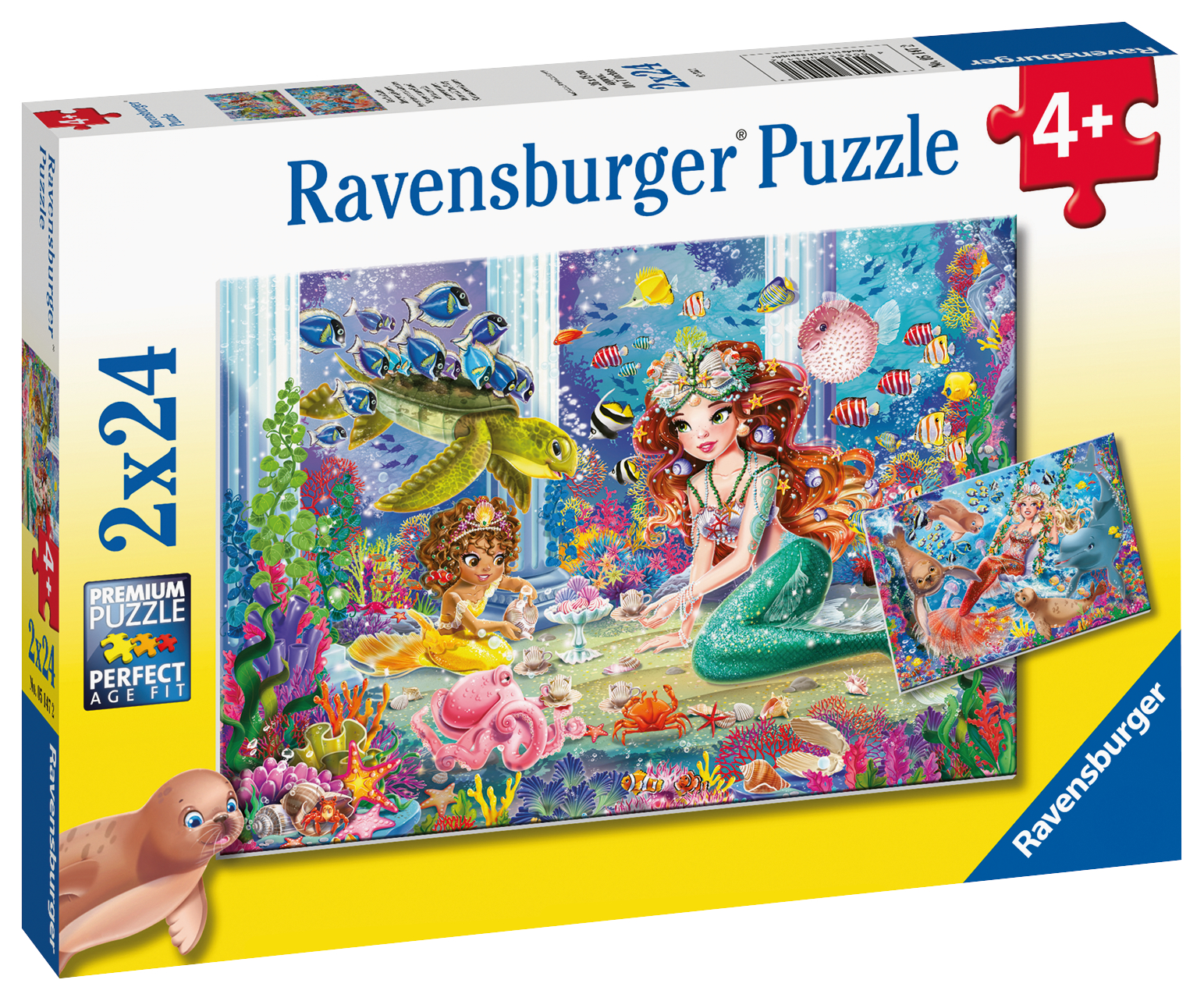 Ravensburger pusle 2x24 tk Merineitsid 1 Ravensburger pusle 2x24 tk Merineitsid