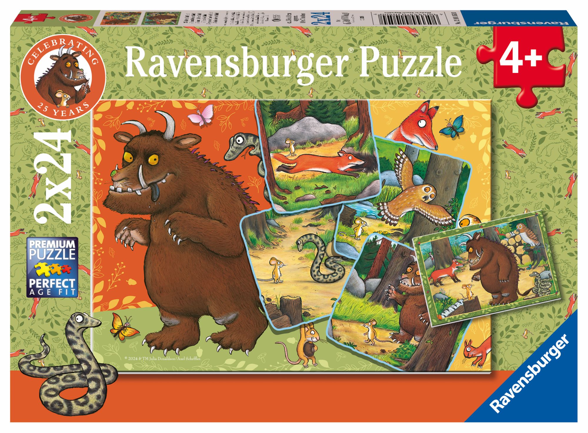 Ravensburger pusle 2x24 tk: Metsaelanikud 1 Ravensburger pusle 2x24 tk: Metsaelanikud
