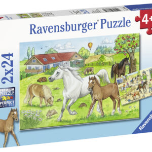 Ravensburger pusle 2x24 tk Ratsatall