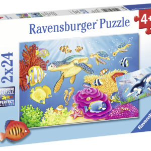 Ravensburger pusle 2x24 tk Värviline Veealune