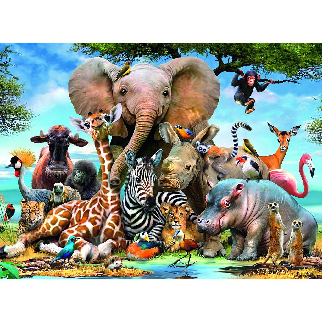 Ravensburger pusle 300 tk Aafrika sõbrad 2 Ravensburger pusle 300 tk Aafrika sõbrad - Image 2