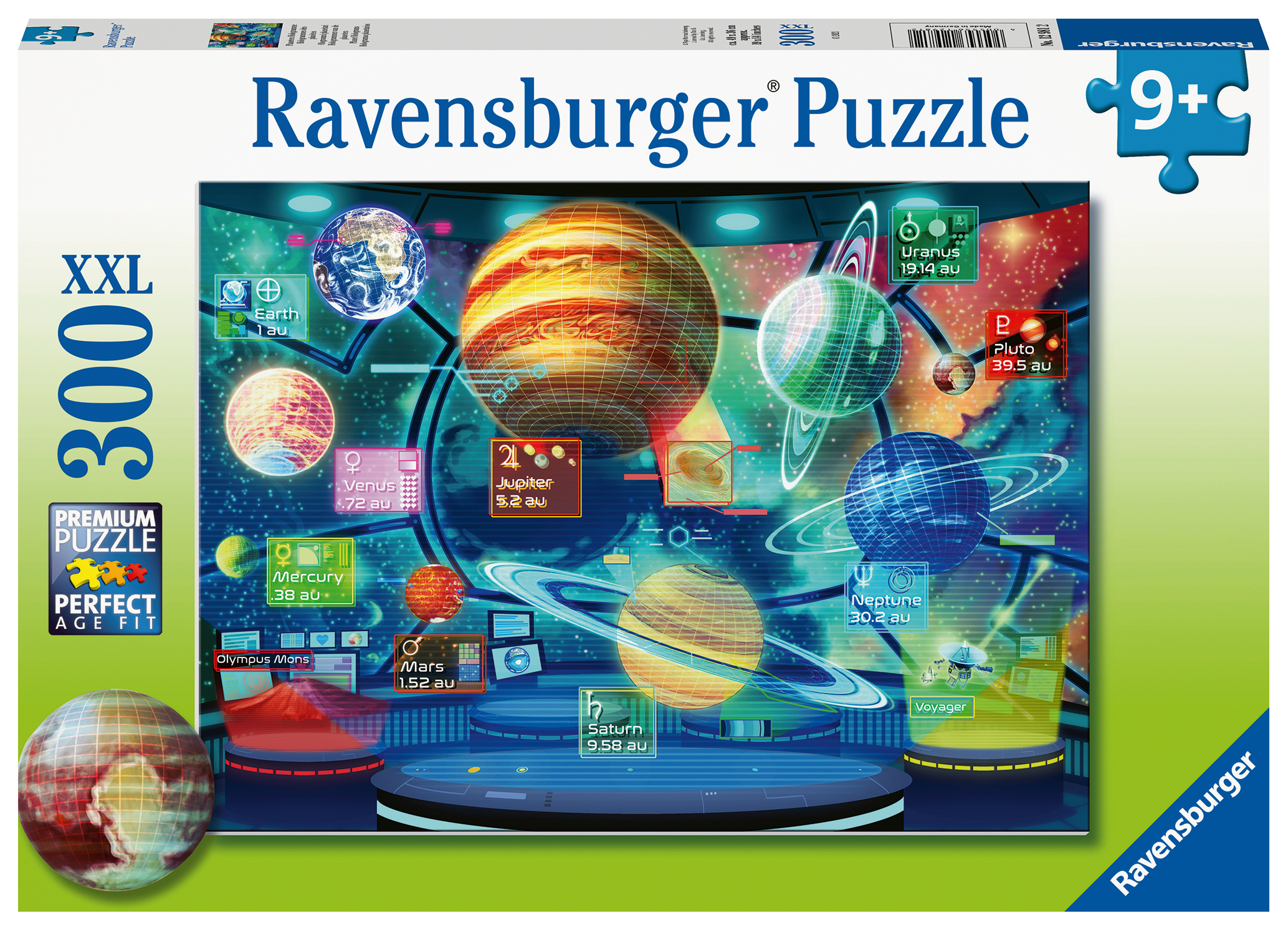 Ravensburger pusle 300 tk Planeetide hologrammid 1 Ravensburger pusle 300 tk Planeetide hologrammid