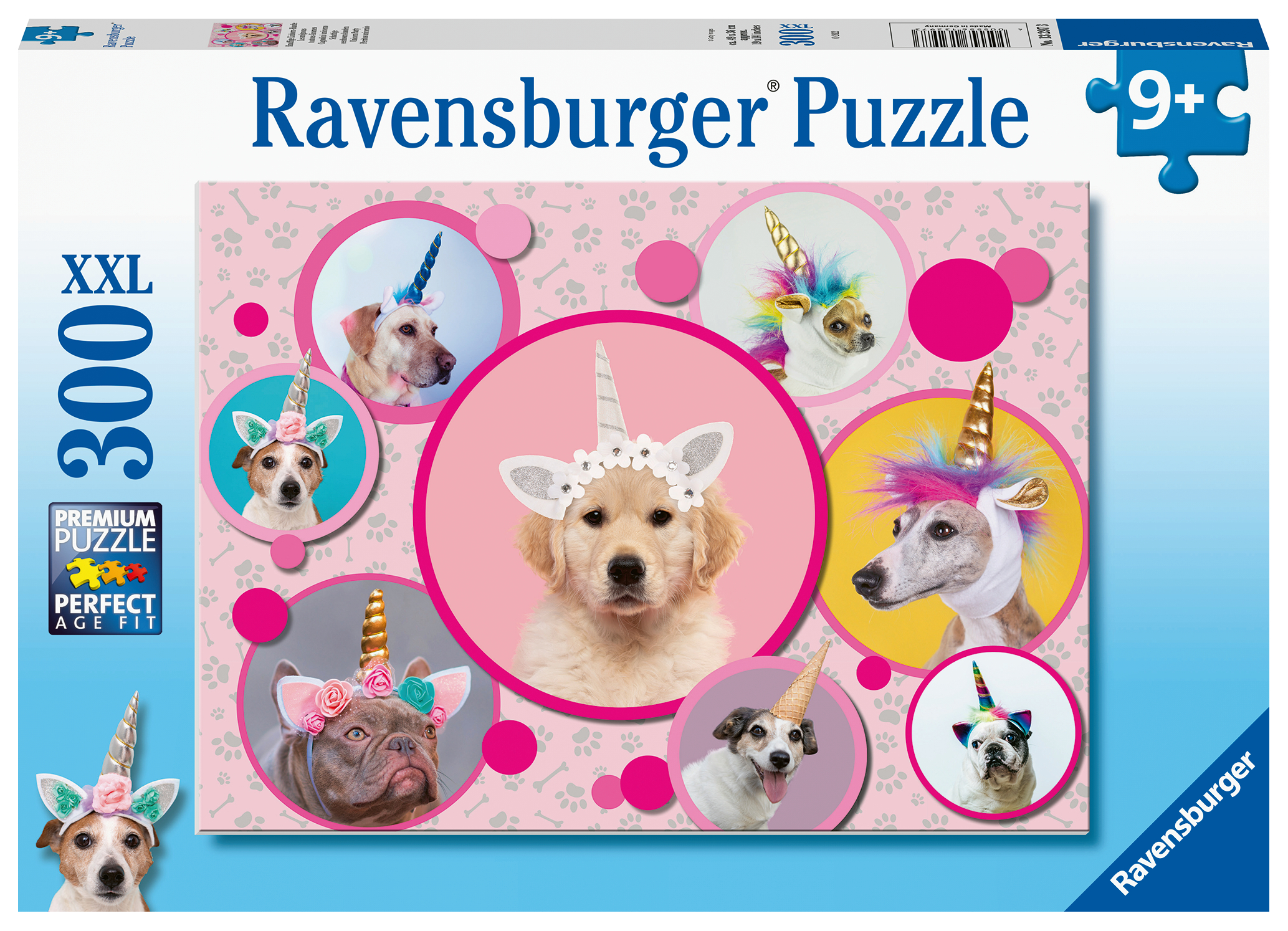 Ravensburger pusle 300 tk Ükssarvik koerad 1 Ravensburger pusle 300 tk Ükssarvik koerad