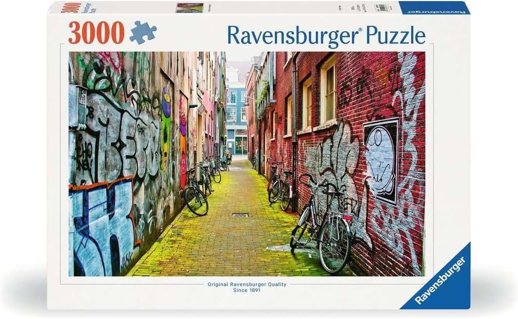 Ravensburger pusle 3000 tk Tänavakunst Amsterdamis