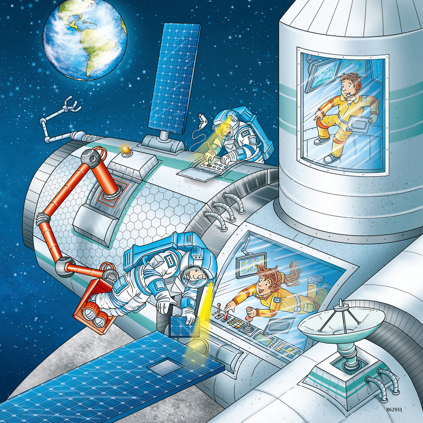Ravensburger pusle 3x49 Astronaudid 2 Ravensburger pusle 3x49 Astronaudid - Image 2
