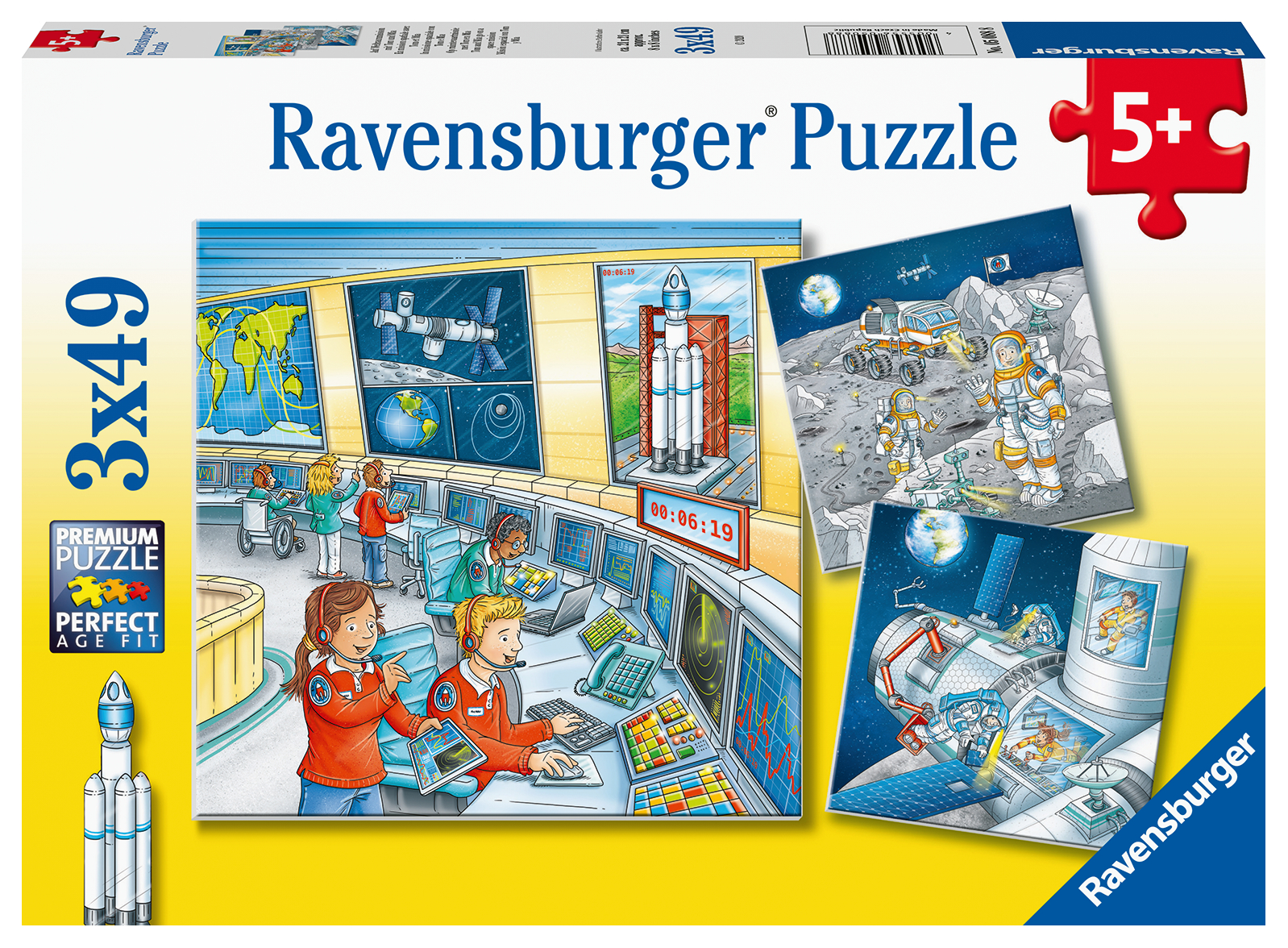 Ravensburger pusle 3x49 Astronaudid 1 Ravensburger pusle 3x49 Astronaudid