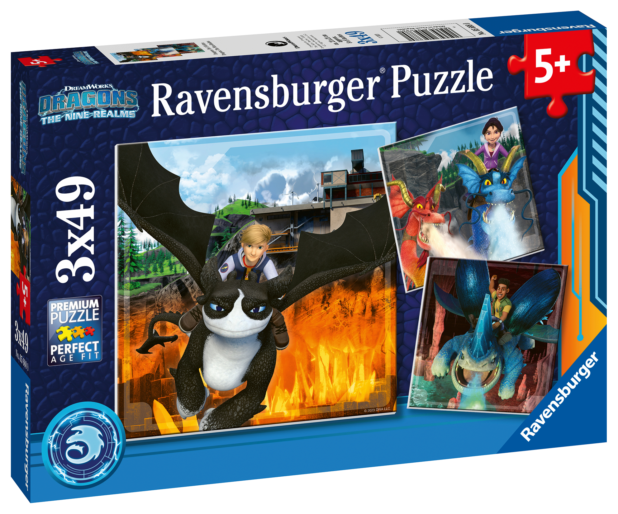 Ravensburger pusle 3x49 Kuidas treenida oma draakonit 1 Ravensburger pusle 3x49 Kuidas treenida oma draakonit