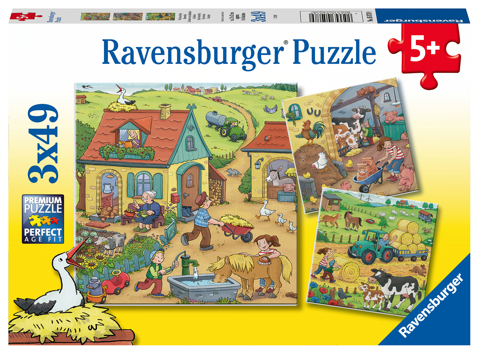 Ravensburger pusle 3x49 Talutööd 1 Ravensburger pusle 3x49 Talutööd