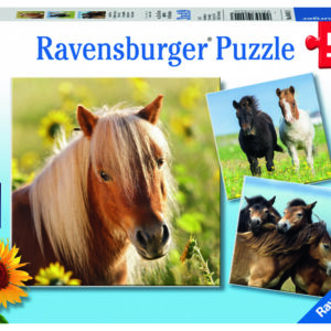 Ravensburger pusle 3x49 tk: Armsad hobused