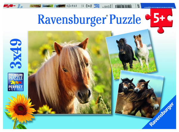 Ravensburger pusle 3x49 tk: Armsad hobused 1 Ravensburger pusle 3x49 tk: Armsad hobused
