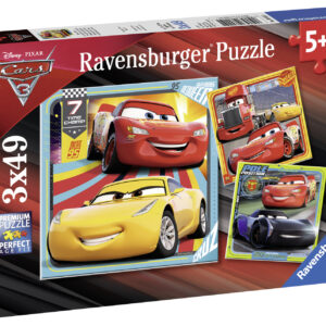 Ravensburger pusle 3x49 tk Autod 3