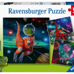Ravensburger pusle 3x49 tk Dinosauruste maailm