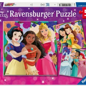 Ravensburger pusle 3x49 tk Disney printsessid