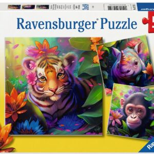 Ravensburger pusle 3x49 tk Džungli lapsed