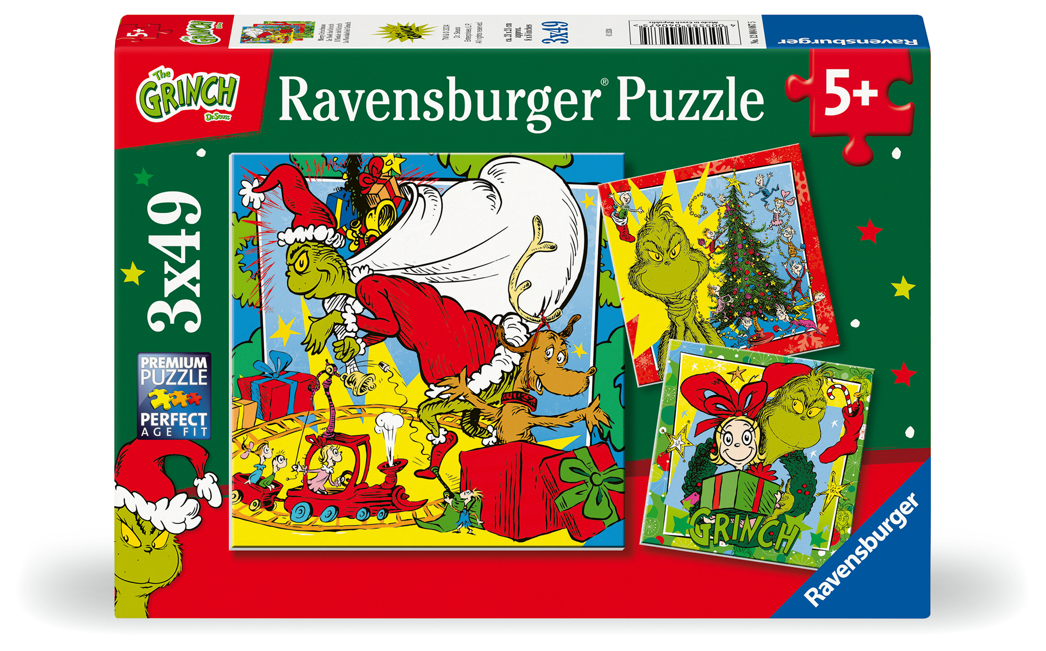 Ravensburger pusle 3x49 tk: Grinch 1 Ravensburger pusle 3x49 tk: Grinch