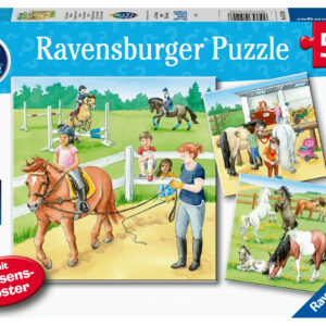 Ravensburger pusle 3x49 tk: Hobused