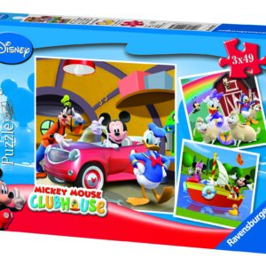 Ravensburger pusle 3x49 tk Igaüks armastab Miki Hiirt