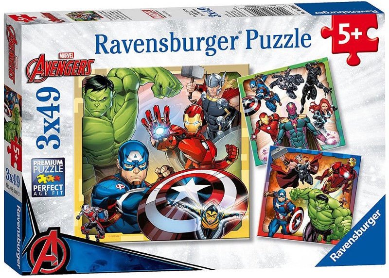 Ravensburger pusle 3x49 tk Marvel Avengers 1 Ravensburger pusle 3x49 tk Marvel Avengers