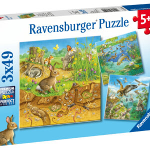 Ravensburger pusle 3x49 tk Metsloomad