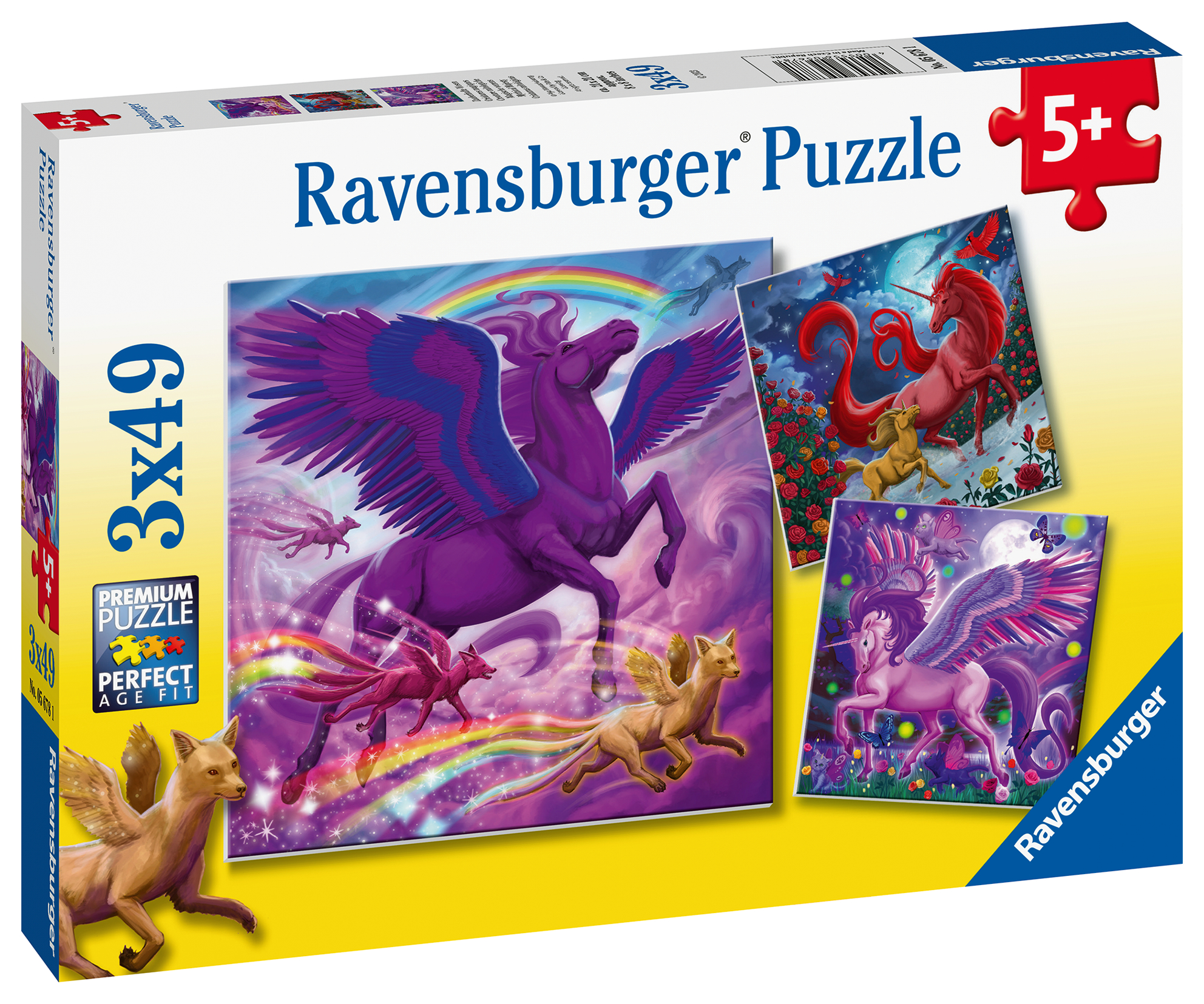 Ravensburger pusle 3x49 tk Müütiline suursugusus 1 Ravensburger pusle 3x49 tk Müütiline suursugusus