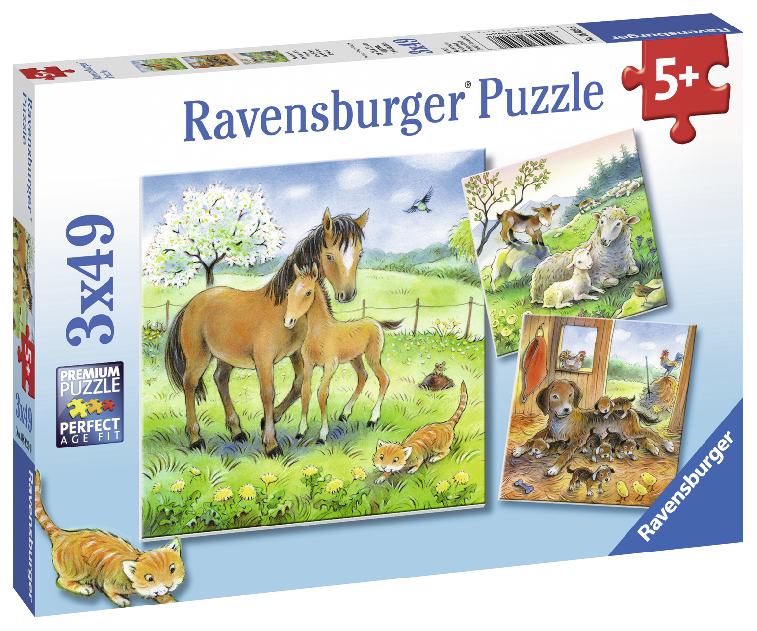 Ravensburger pusle 3x49 tk Õrnuse aeg 4 Ravensburger pusle 3x49 tk Õrnuse aeg - Image 4