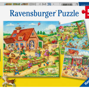 Ravensburger pusle 3x49 tk Puhkus maal
