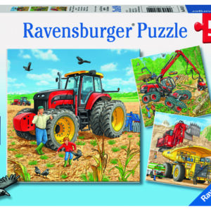 Ravensburger pusle 3x49 tk: Suured töömasinad