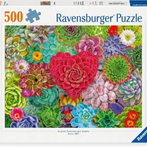 Ravensburger pusle 500 tk: sukulentide armastus