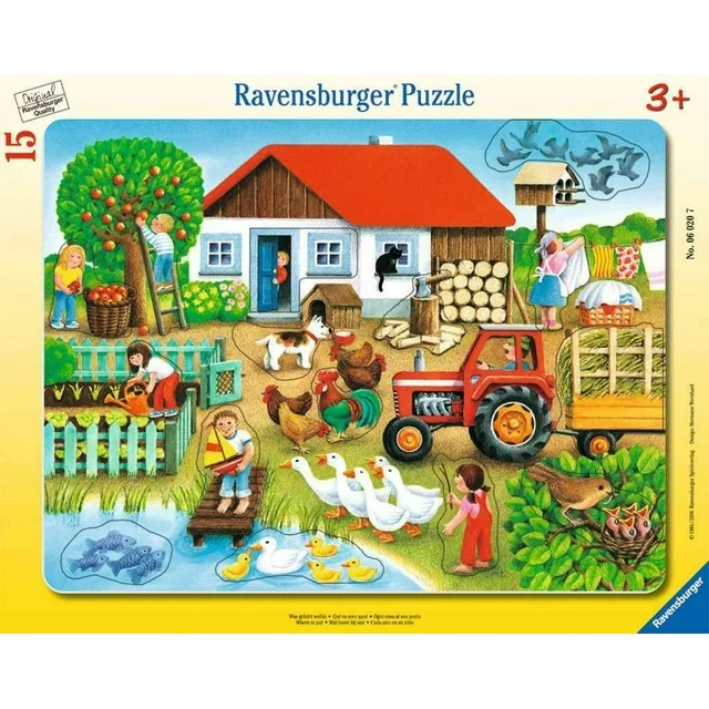 Ravensburger suur plaatpusle 15 tk Talu 1 Ravensburger suur plaatpusle 15 tk Talu