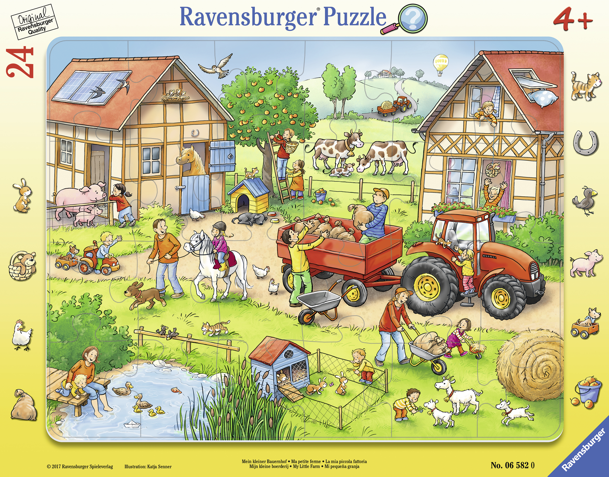 Ravensburger suur plaatpusle 24 tk Minu väike talu 1 Ravensburger suur plaatpusle 24 tk Minu väike talu