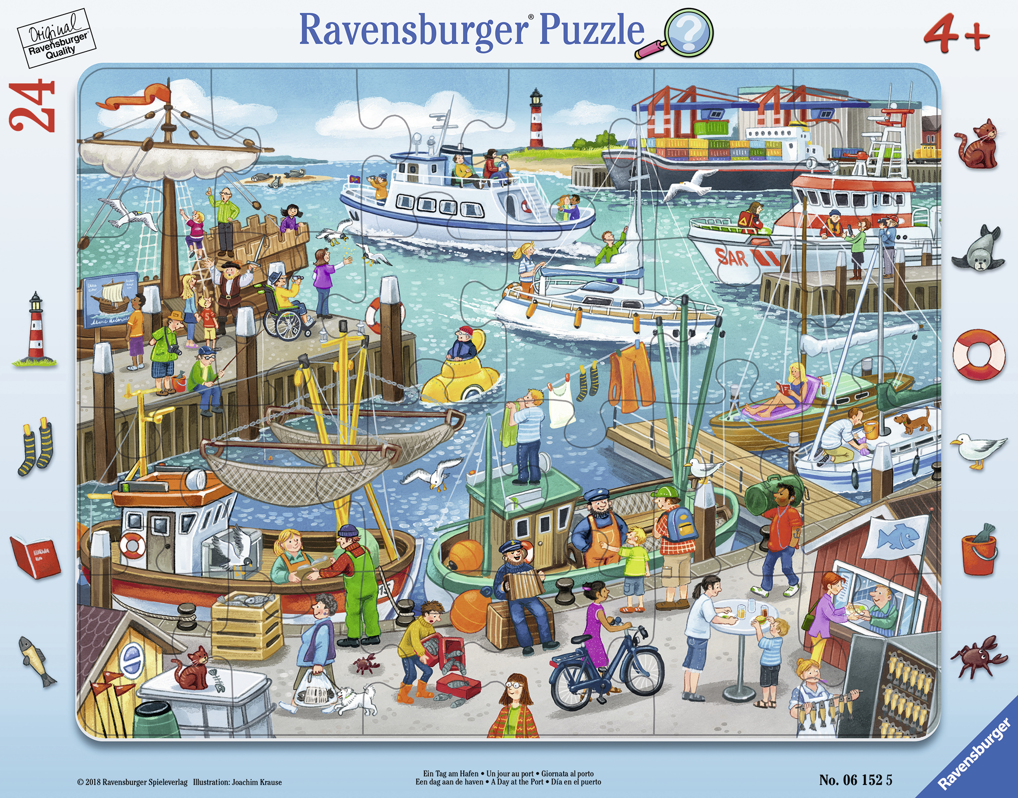 Ravensburger suur plaatpusle 24 tk Päev sadamas 1 Ravensburger suur plaatpusle 24 tk Päev sadamas